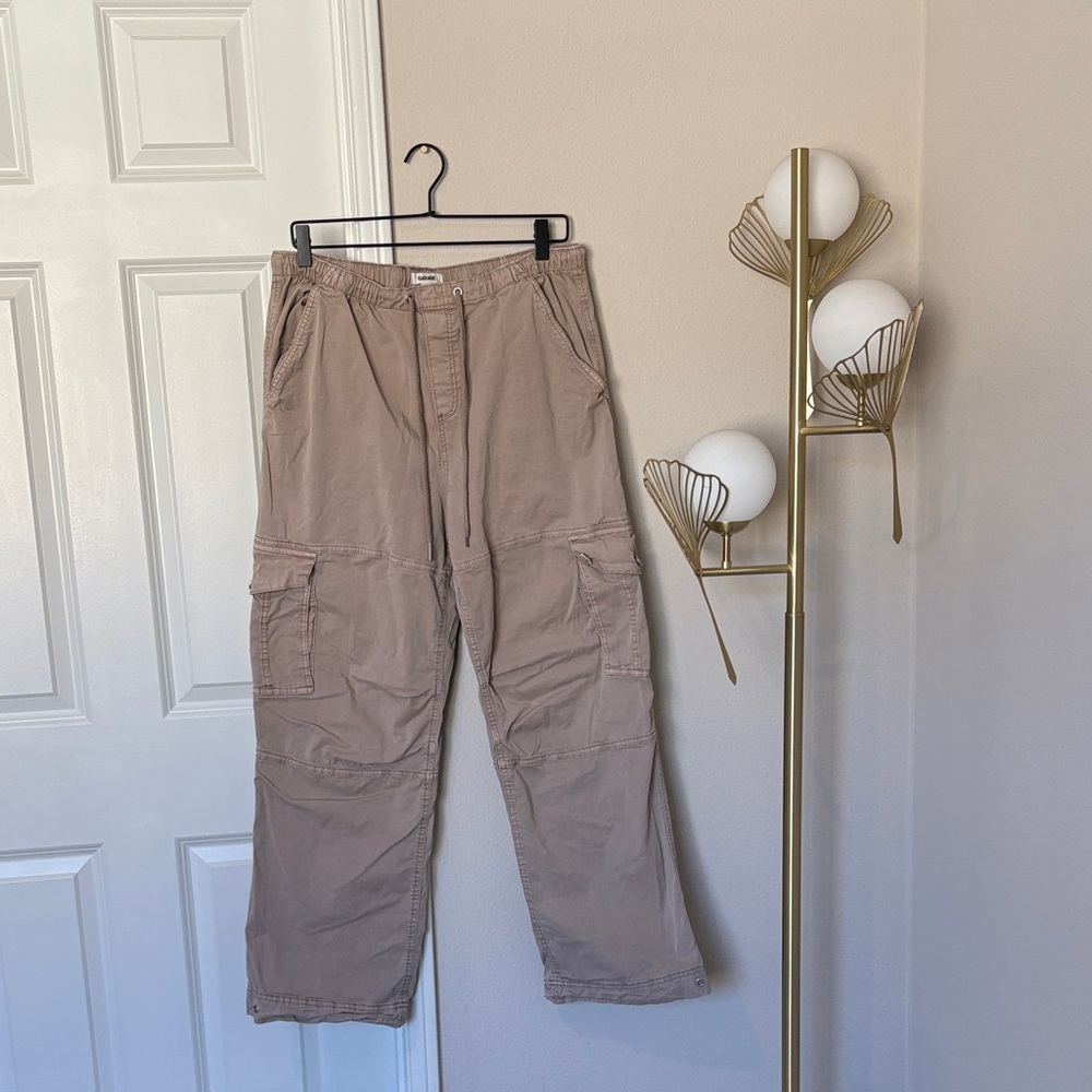 Garage Taupe Drawstring Cargo Pants